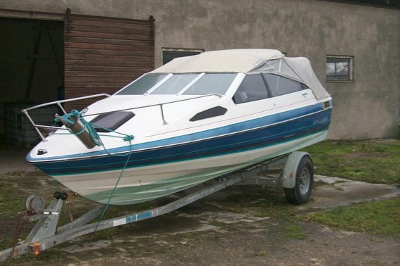 Boat on trailer