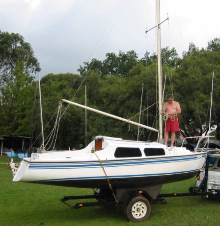 Boat on trailer