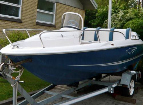 Boat on trailer