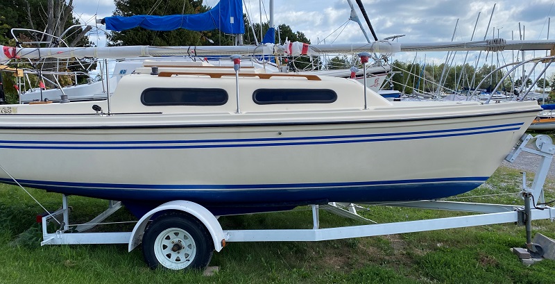 Boat on trailer
