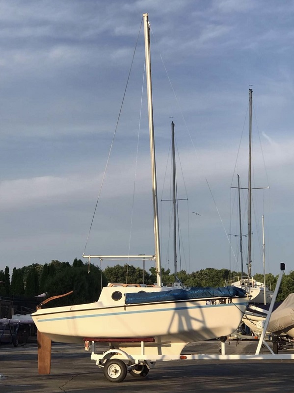 Boat on trailer