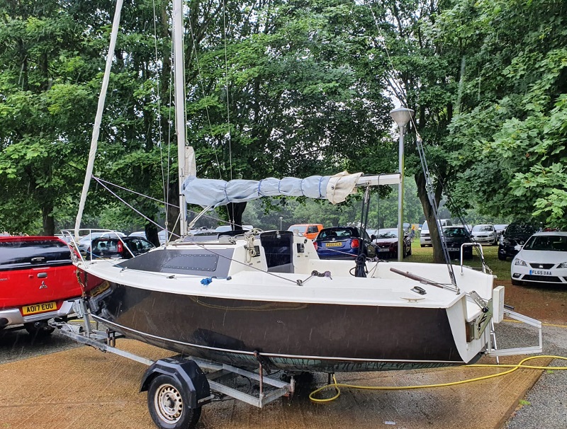 Boat on trailer