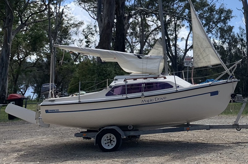 Boat on trailer