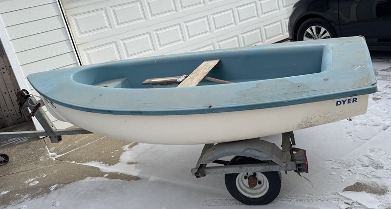 Boat on trailer