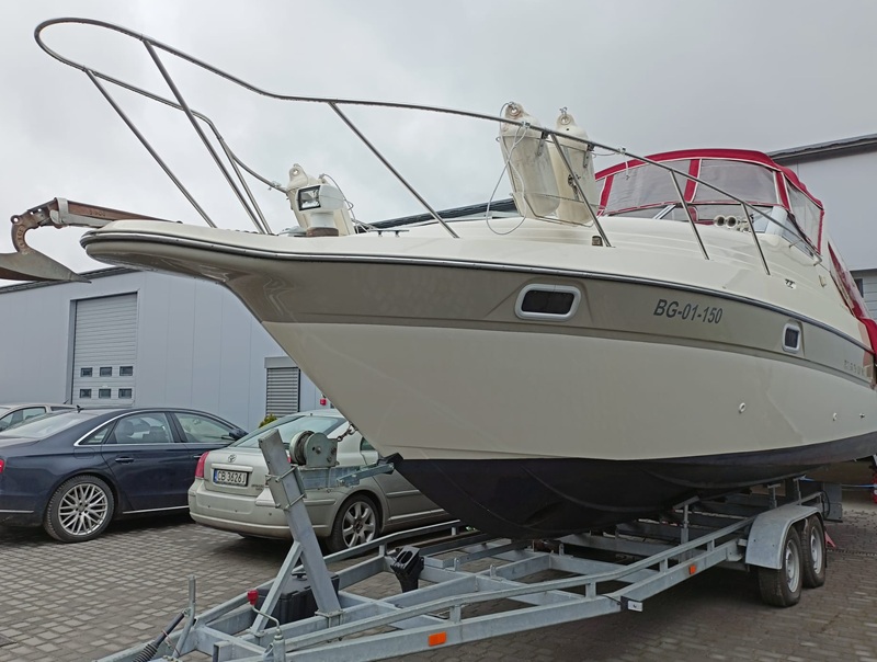 Boat on trailer