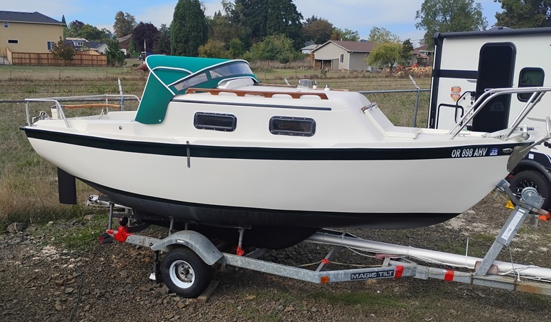 Boat on trailer