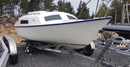 Boat on trailer