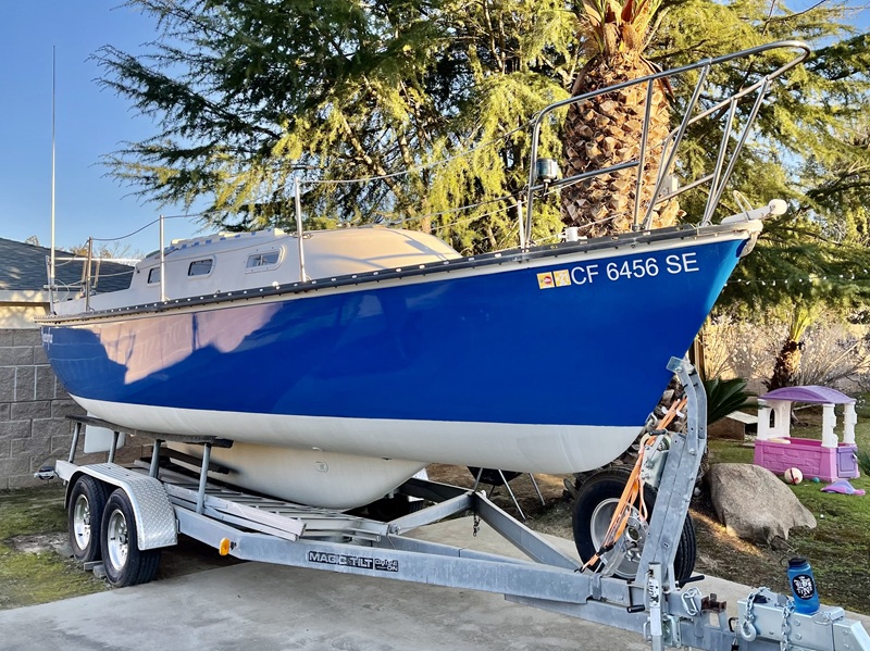 Boat on trailer