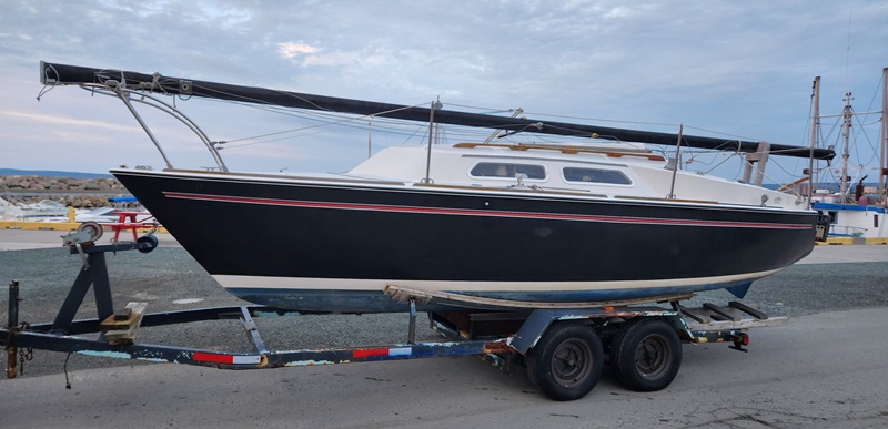 Boat on trailer