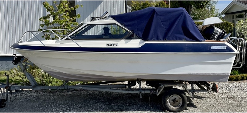 Boat on trailer